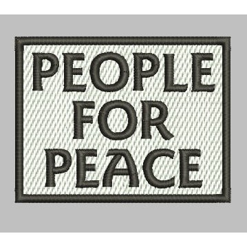 BCP-593 PATCH BORDIR PEOPLE FOR PEACE LOGO AKSESORIS