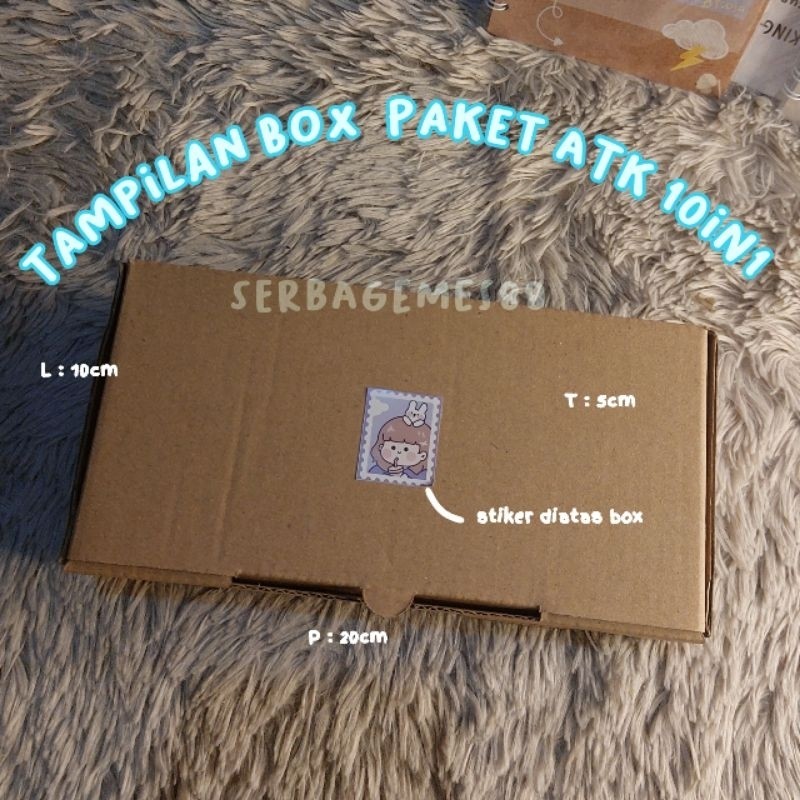 

Cuci Gudang Serbagemes88 - Set Alat Tulis 10 In 1 Lengkap / Stationery Untuk Hadiah / Hampers Kado