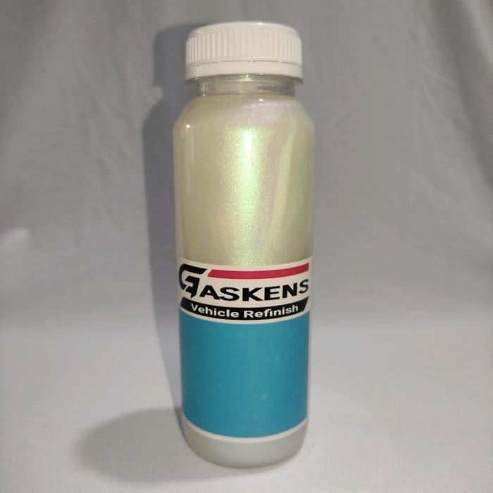 CAT PU BUNGLON PUTIH 250ML 3 EFEK WARNA HIJAU UNGU BIRU GASKENS AUTOMOTIVE PAINT CAT VELG MOTOR