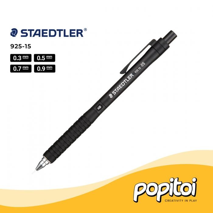 

Staedtler 925-15 Mechanical Drafting Pencil 0.3 0.5 0.7 0.9 mm Pensil Mekanik Cetek Gambar