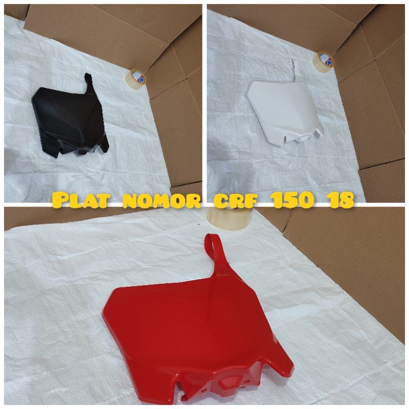 Papan nomor trail honda crf 250 cover nomor crf 250 plat number crf papan datar CRF 250 asli plastik