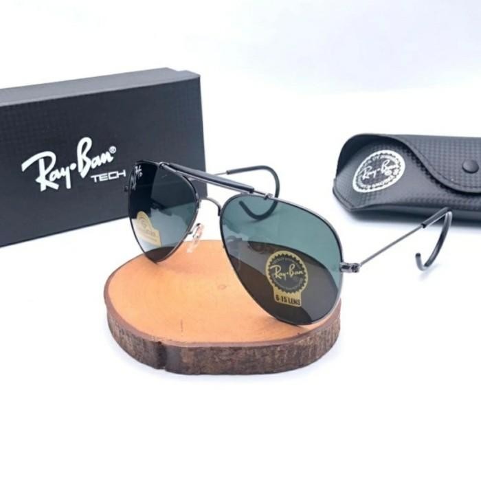 Kacamata Pria Wanita Ray-Ben Aviator Uv400 Polarized Super Mewah Warna Pilihan - Kacamata Super