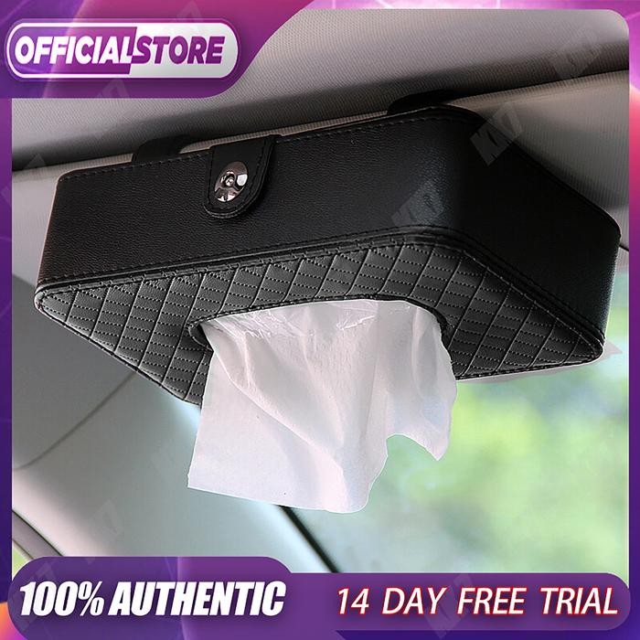 LargeTempat Tisu Mobil / Kotak Tissue Kulit Mobil Gantung Car Visor Box Mewah Estetik Hiasan