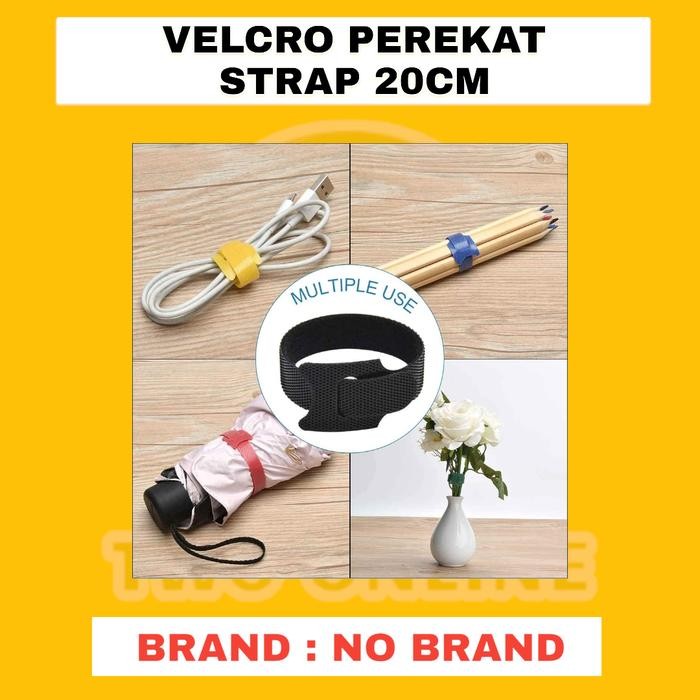 

VELCRO BRAND 20CM WARNA REUSABLE PEREKAT KABEL TIES 20CM