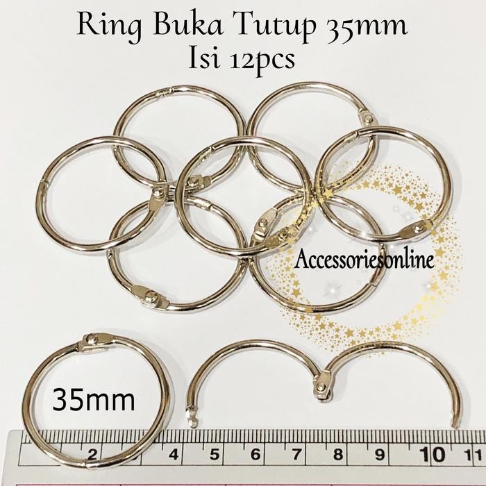 

RING MENU/RING BUKU/RING BUKA TUTUP/RING BINDER 35 MM - 12 PCS