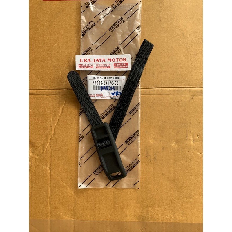 tali gantungan jok bela hitam fortuner vrz
