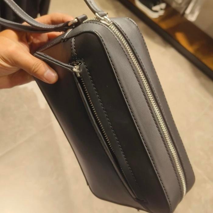 Zara Pouch Bag Clutch Pria Hitam Original #Gratisongkir #Sale #Discount