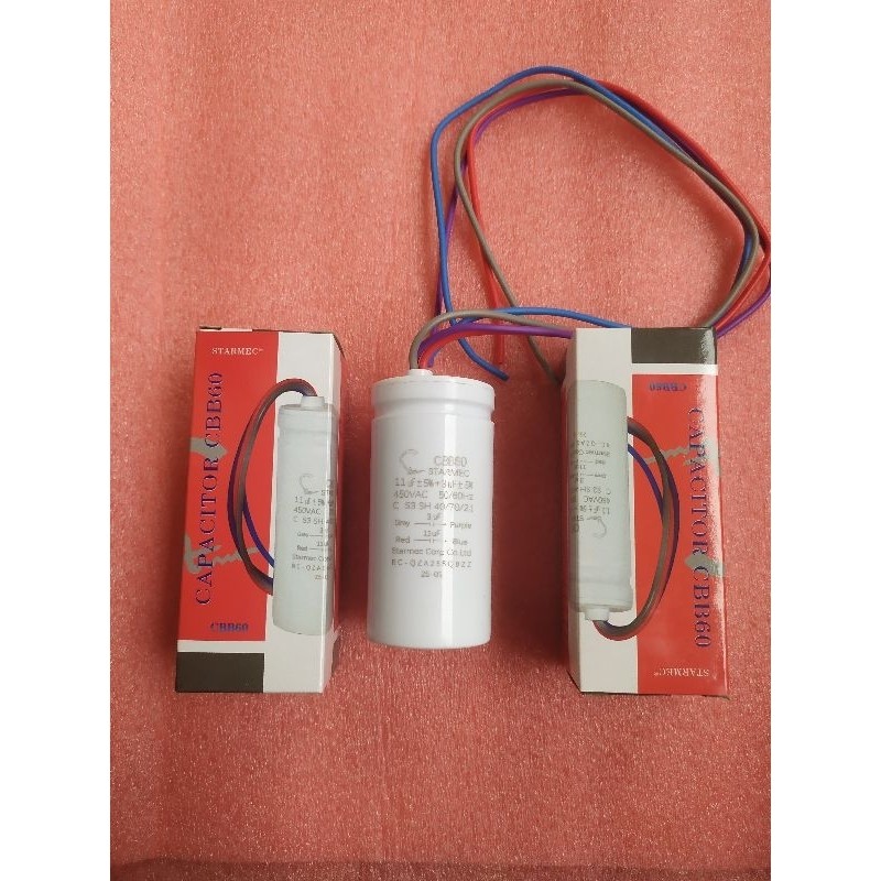 just1 KAPASITOR MESIN CUCI SHARP 2 TABUNG 11+3uf Starmec