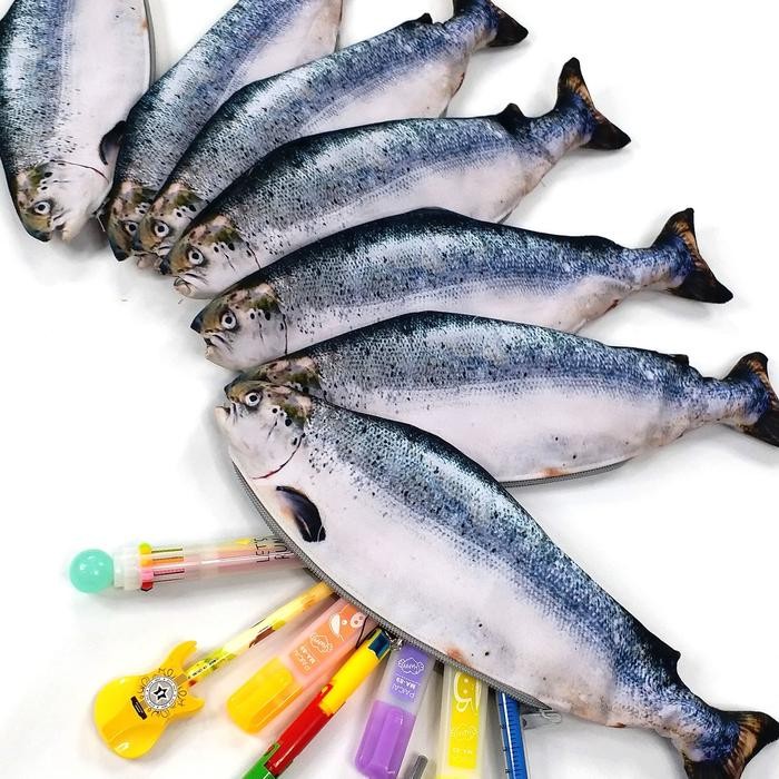 

Tempat Pensil Ikan Salmon Shrelo Untuk Yang Hobby Mancing Konten Kreator Fishing Dan Makan