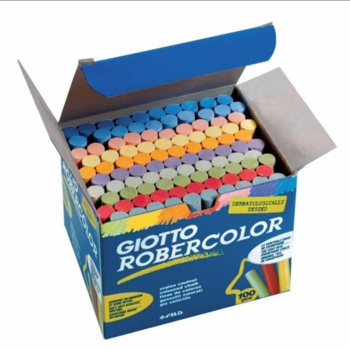 

Kapur Tulis Bebas Debu Giotto Blackboard Chalk Dust Free Color 100Pcs