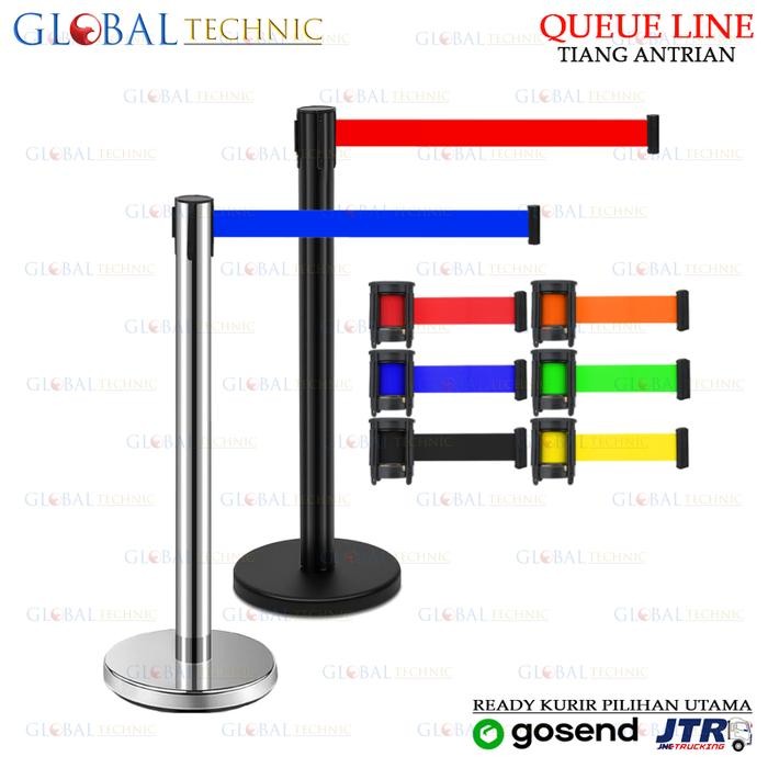 

Standing Barrier Queue Line / Tiang Antrian Stainless Pembatas Jalan