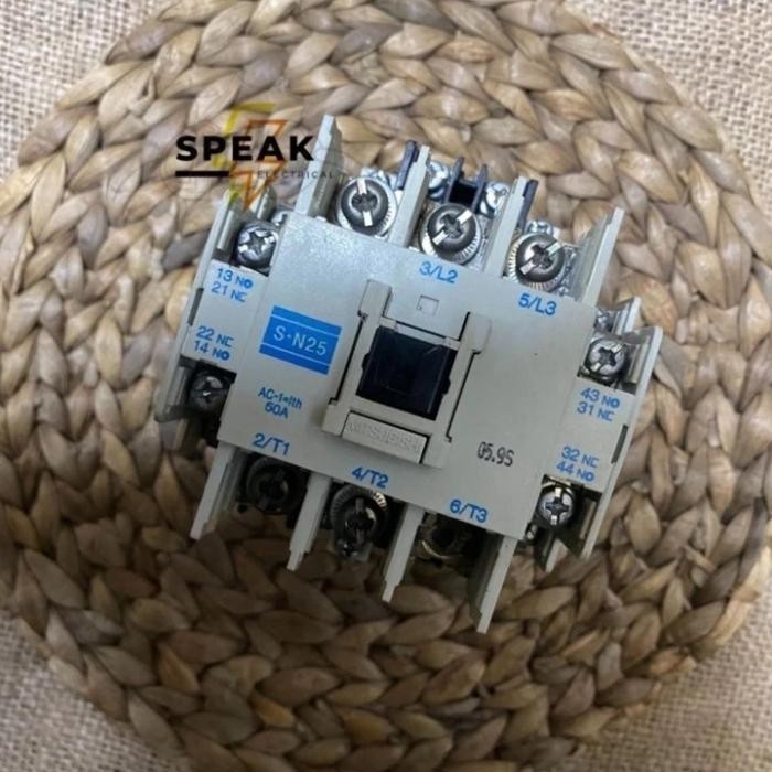 CONTACTOR KONTAKTOR MITSUBISHI S-N21 220 VAC 3PHASE BERKUALITAS