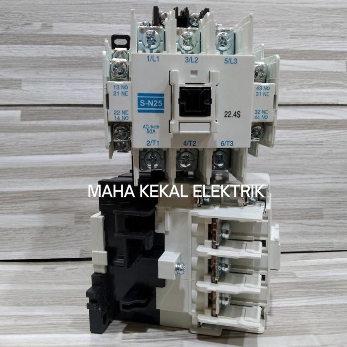 KONTAKTOR MITSUBISHI SN25 220VAC 3P 50A/KONTAKTOR MITSUBISHI/KONTAKTOR MITSUBISHI SN 25/KONTAKTOR