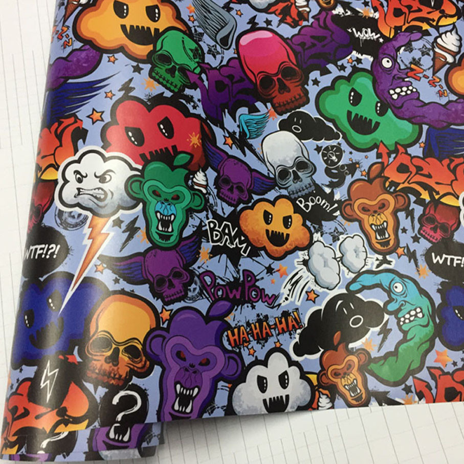 Bomb Vinyl Sticker on Car DIY Graffiti Sticker Bomb Wrap Car Stickers Motorcycle Accessories full ca