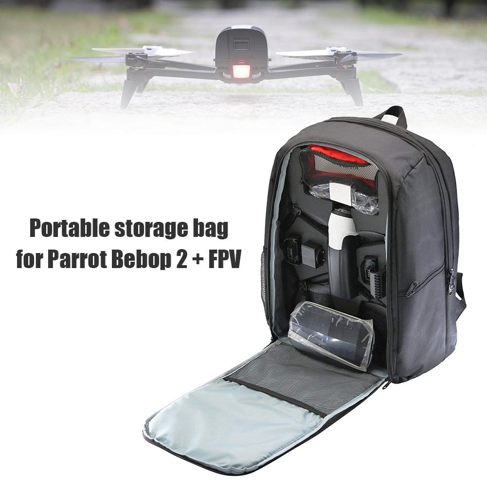 Ultralight Drone Nylon Backpack Portable Waterproof Storage Bag Black Suit Tool Accommodating Parrot