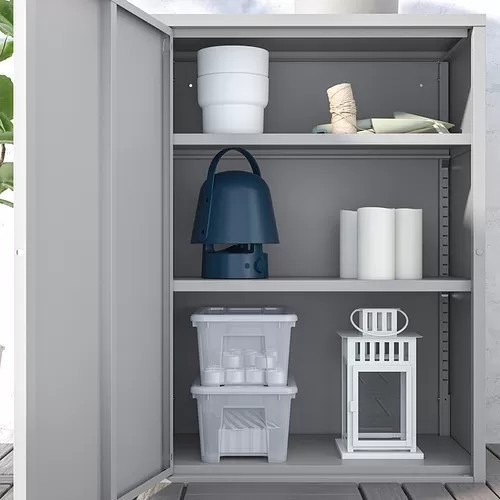 

Lemari Kabinet Indoor/Outdoor Besi Swedia DSO 60x35x86 cm - Abu Sweden Original