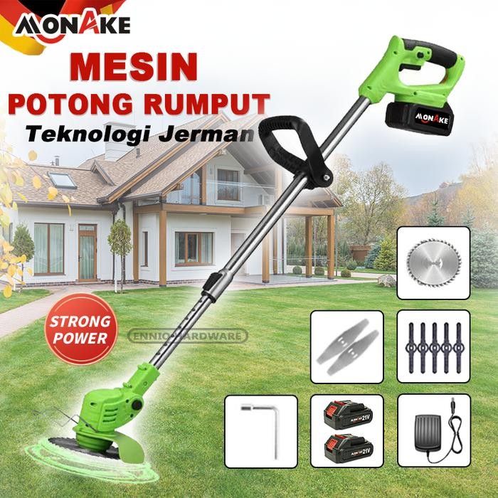 Terlaris Mesin Potong Rumput Pemotong Rumput Listrik Pemangkas Cordless Monake
