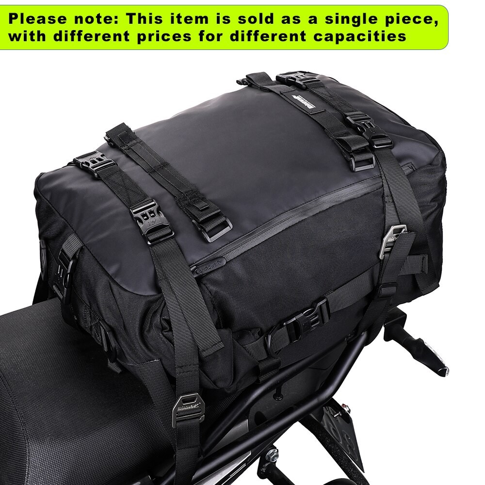 Rhinowalk Motorcycle Rear Seat Bag 10L Or 20L Or 30L Waterproof Saddle Side Bag Luggage Pack MultiFu