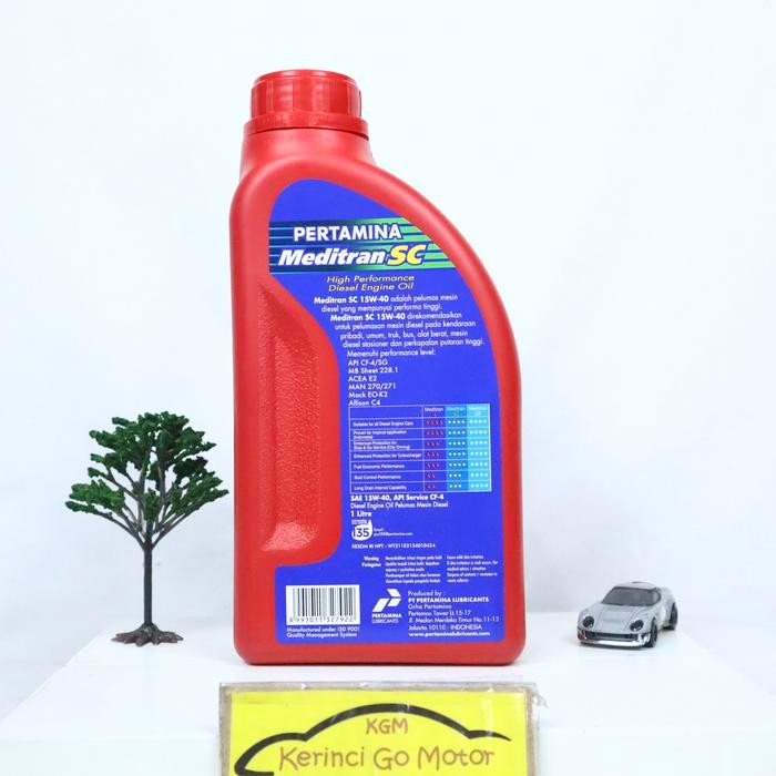 Oli Meditran Sc 15W-40 1L Pertamina - Oli Diesel Meditran Sc Pertamina Kode 098