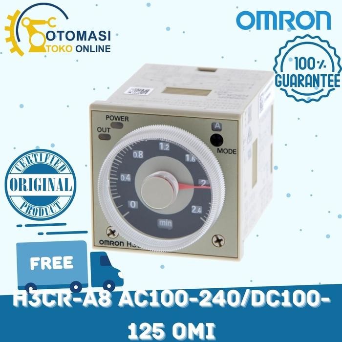Omron Timer H3Cr-A8 Ac100-240/Dc100-125