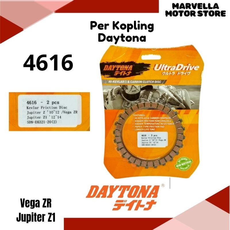 Kampas Kopling kevral Daytona Vega ZR, Jupiter Z1