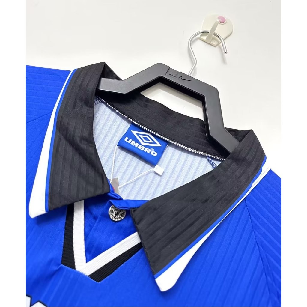 RB22 READY STOK LANGSUNG KIRIM BAJU BOLA JERSEY MU THIRD RETRO 1996 1998 JERSEY RETRO JERSEY MU BIRU