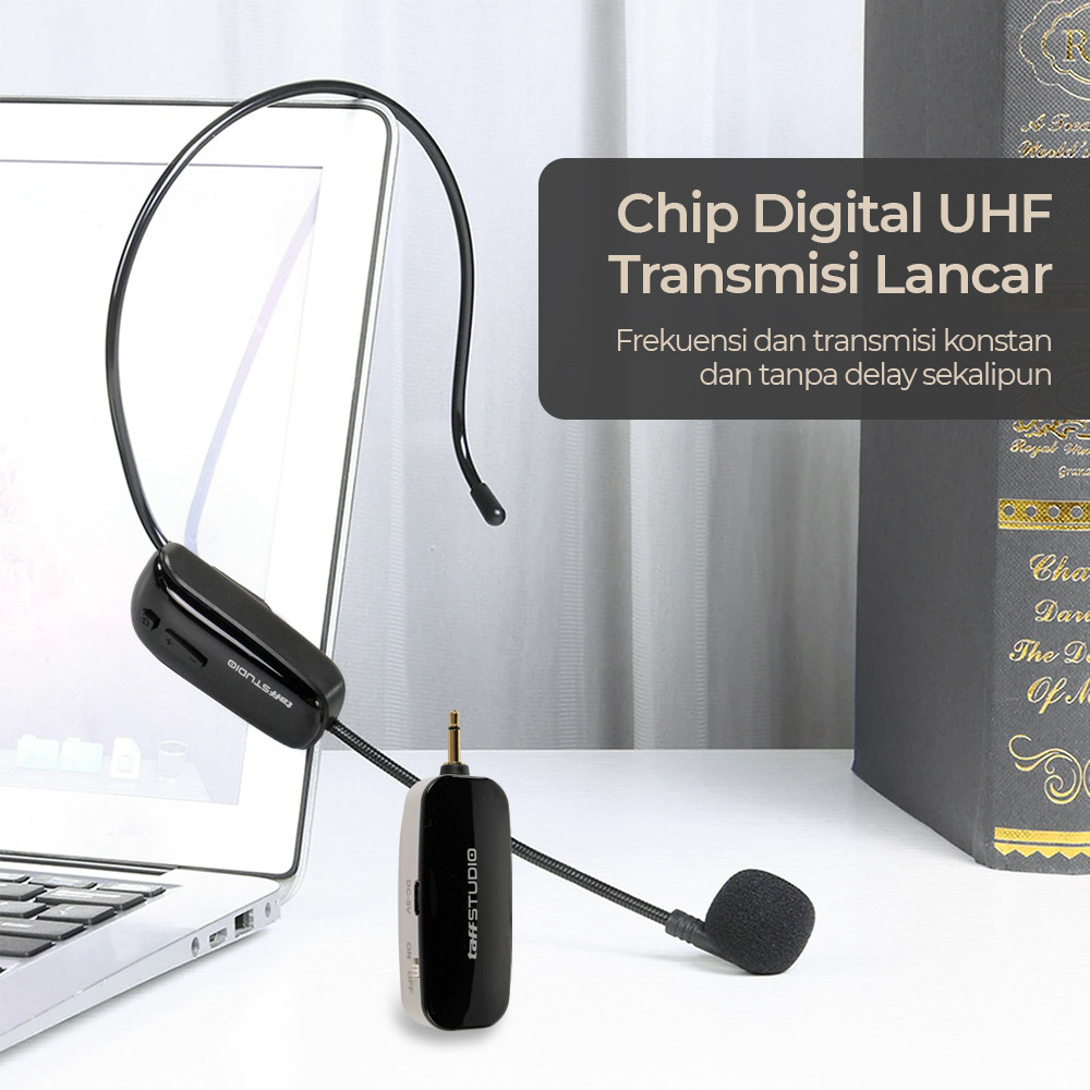 TaffSTUDIO Wireless Microphone UHF Center with Transmitter - HX-W002