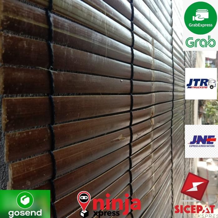 Tirai bambu,krey bambu wulung uk L 200cm x P 200cm