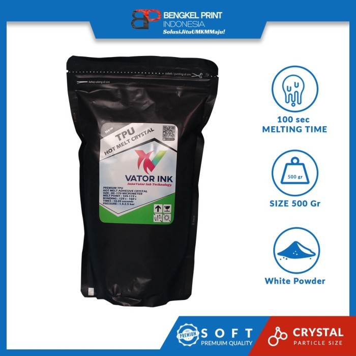 HOTMELT VATOR TPU PREMIUM 500gr BUBUK POWDER DTF BUBUK DTF