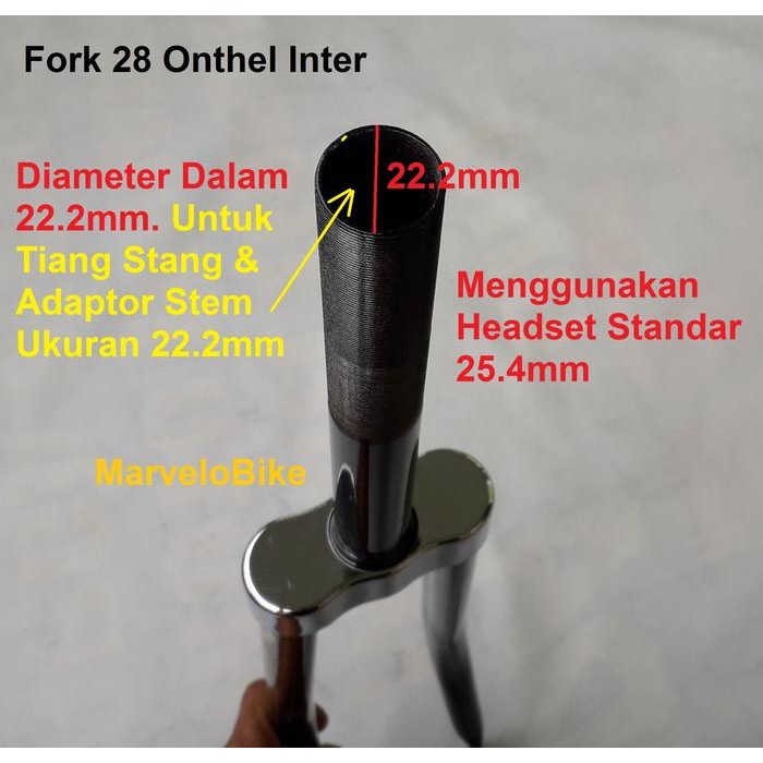 TERBARU.. FORK SEPEDA 28 ONTHEL INTER DRAT ULIR