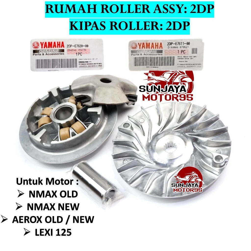 Rumah roller SET Kipas roller CVT 2DP Aerox - Lexi - old / New