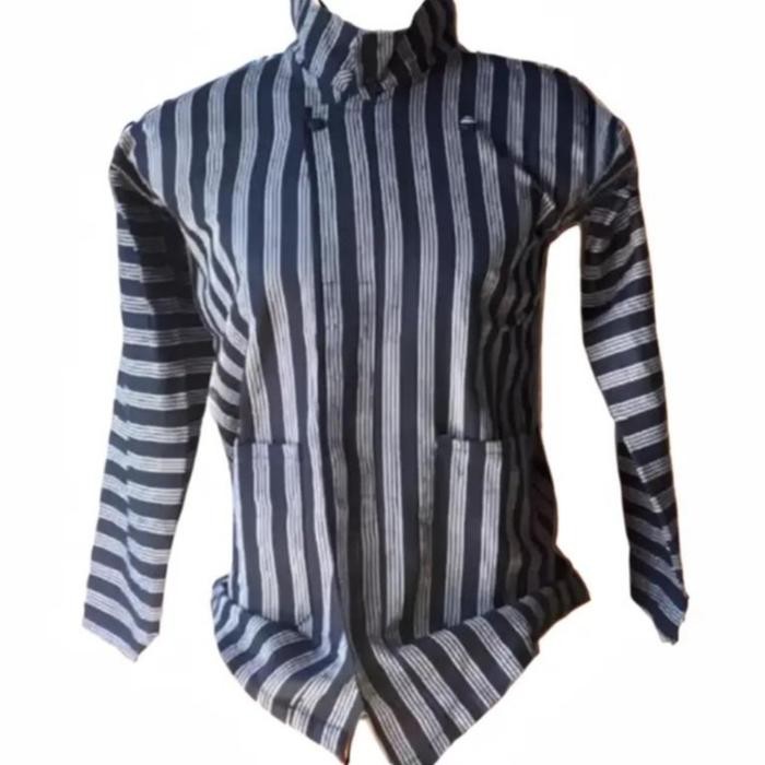 ASLI Baju surjan lurik pria dewasa ajawa bahan tenun tradisional Surjan lurik jogja solo Motif READY