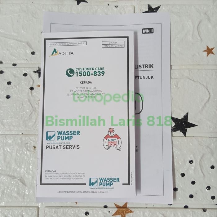 Laris!!! Pompa Air Semi Jet Pump Wasser Pw 120 Jet