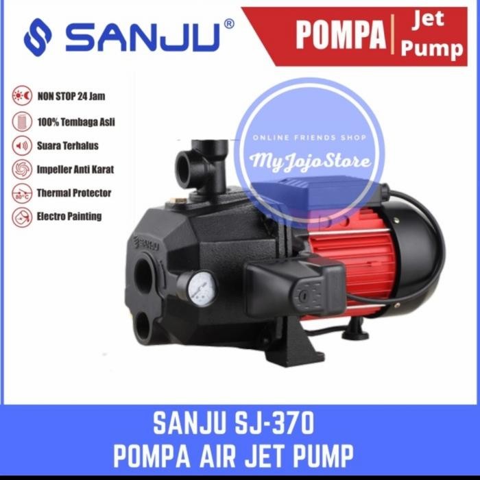Terbaik Pompa Air Jet Pump Sanju Sj-370 Bw Otomatis Non Tabung Sj 370