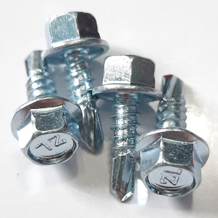 Baut Roofing Baja Ringan 10 16 Isi 100Pcs / Baut Skrup Baja Ringan