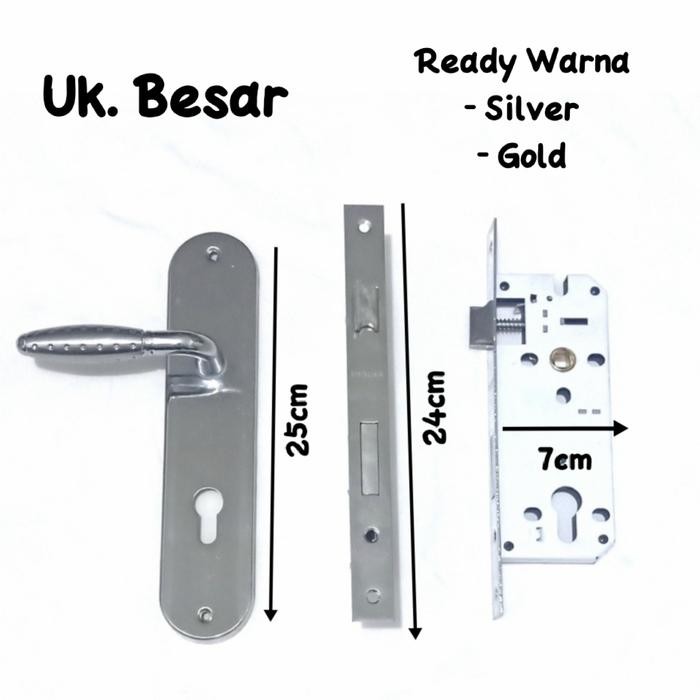 KUNCI PINTU BESAR BULAT BINTIK - KUNCI PINTU RUMAH - GAGANG PINTU