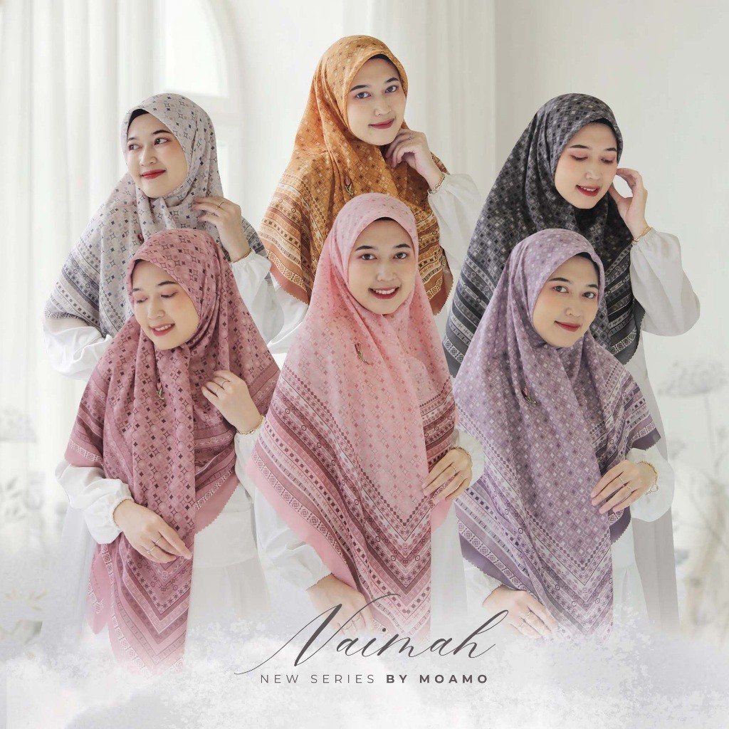 Hijab Segi Empat / Syari Motif /Jilbab Jumbo NAIMAH Series 140x140 & 120x120 JD7