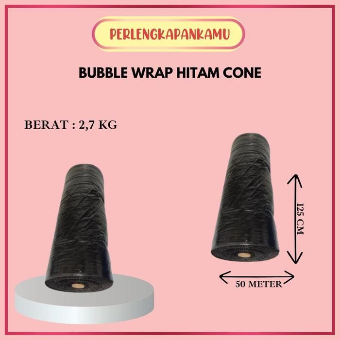 

Aman - Bubble Wrap Hitam Roll 125Cm X 50 Meter