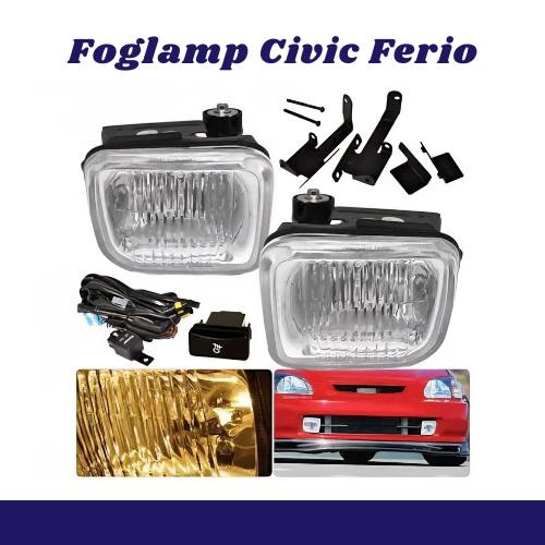 Laris Foglamp Ferio Fog Lamp Civic Ferio Fog Light Civic Ferio 1996-1999 Lampu Kabut
