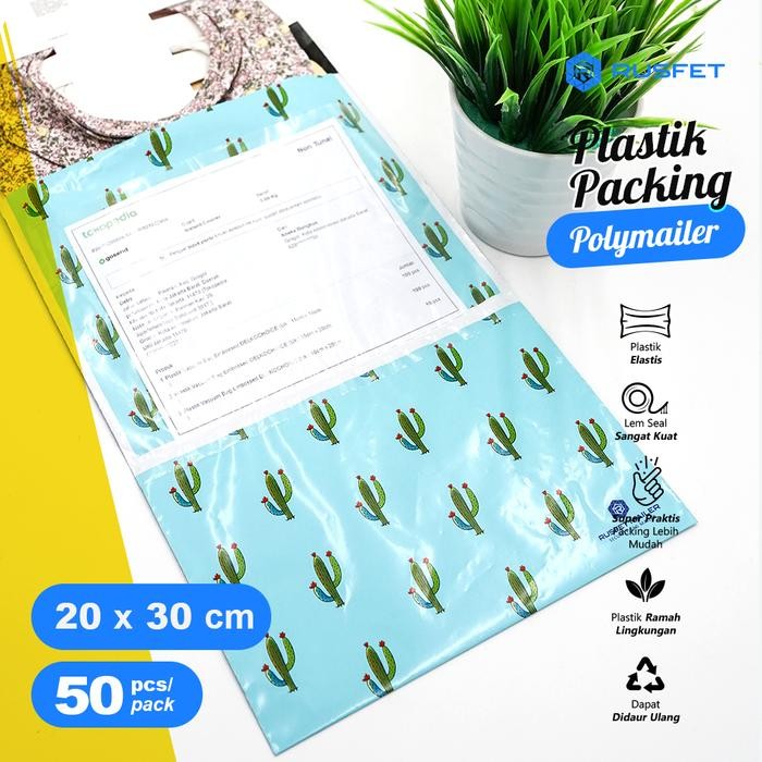 

Aman - Rusfet Polymailer Cactus Amplop Plastik Poly Mailer Polimailer Baju