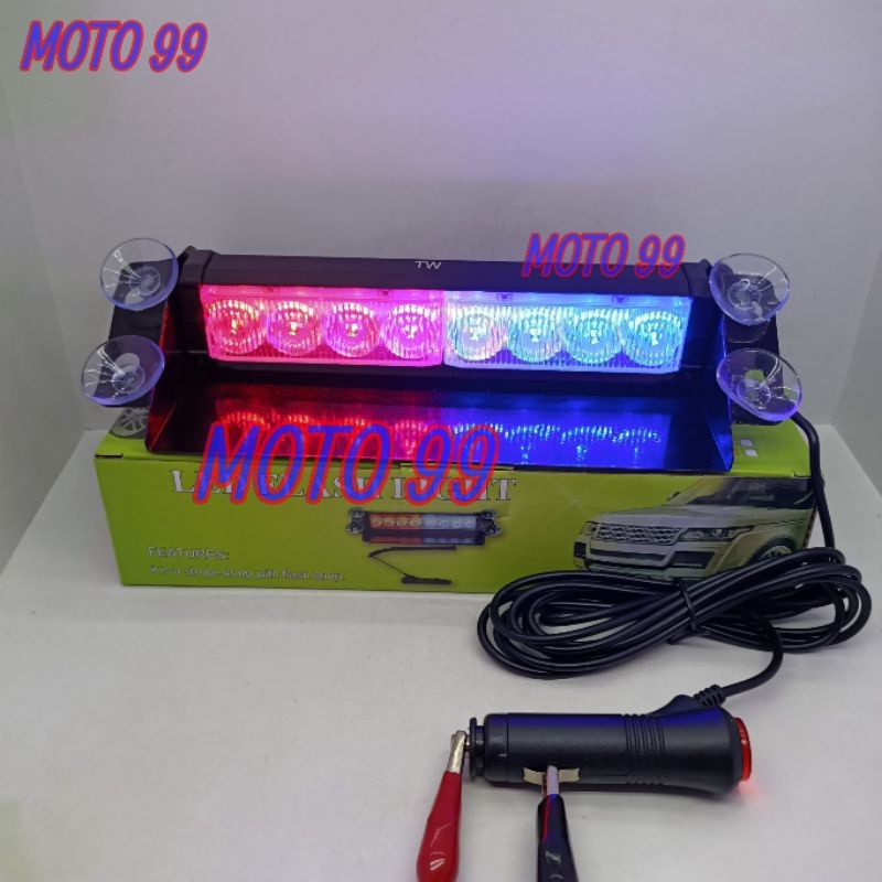 Lampu LED Dasoard Mobil 3 Mode - Lampu LED Kaca Mobil - LED Dasord Dash board 8led 12v