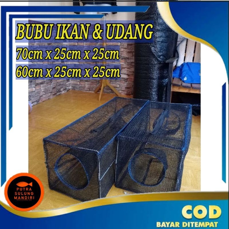 TREA Bubu jebakan jaring ikan dan udang 2 lubang plus kawat waring rk triple