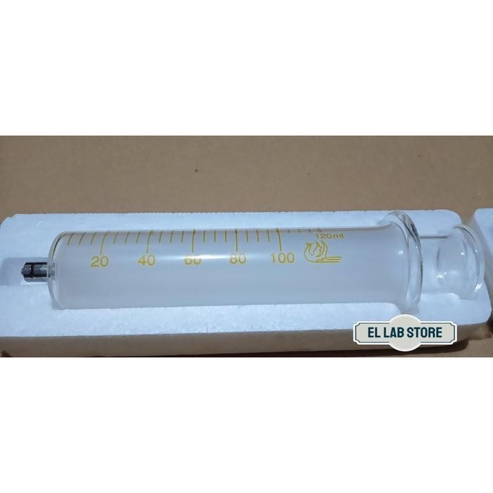 Syringe Spuit Metal Glass 100 cc / ml / SYRINGE GLASS KACA 100 ML