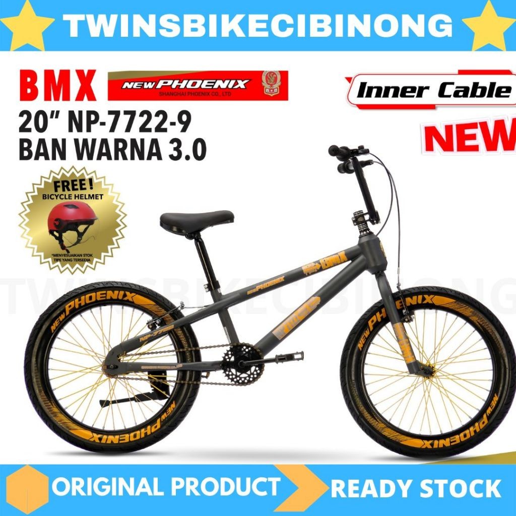 TREA Sepeda BMX 20 Phoenix Original NP 7722 Ban Jumbo 3.0