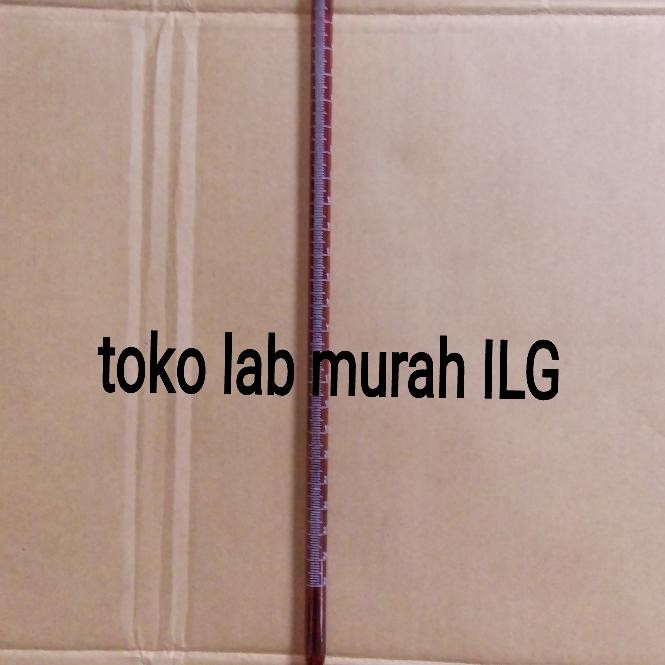 buret 10ml full amber pyrex