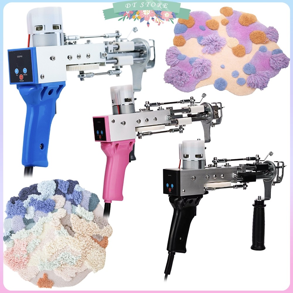 2 IN 1 Electric Carpet Tufting Gun Tufting Machine with Digital Display and Light, Tufting Kit Carpe