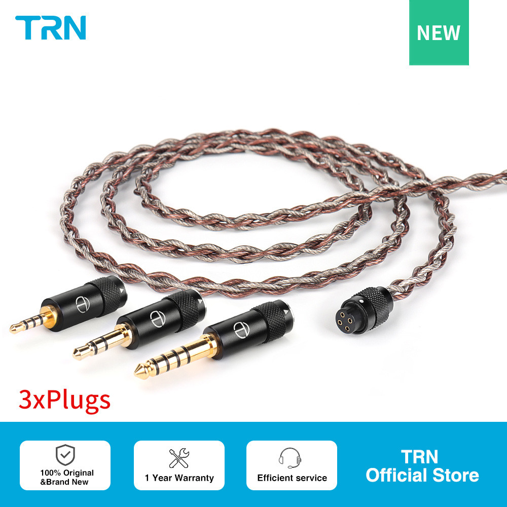 TRN RedChain Earphones Silver-Plated Copper OFC Copper Upgrade Cable