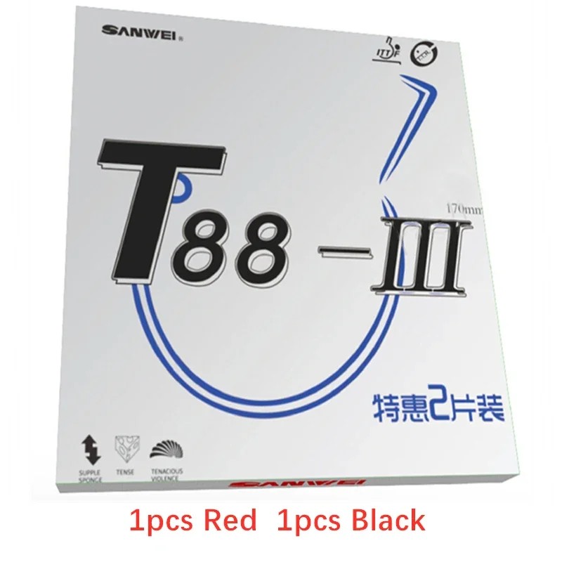 Sanwei T88 Iii (T88-3) /T88Table Tennis Rubber Half-Sticky