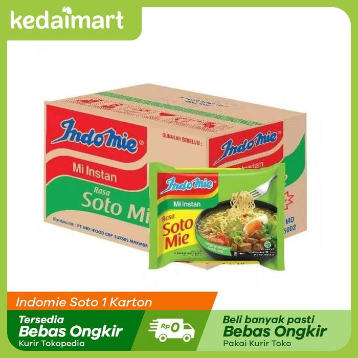 

Ready JT Indomie Soto 1 Karton Isi 40