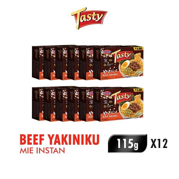 

Ready JT Sedaap Tasty Mie Instan Beef Yakiniku 115 gr x 12 pcs